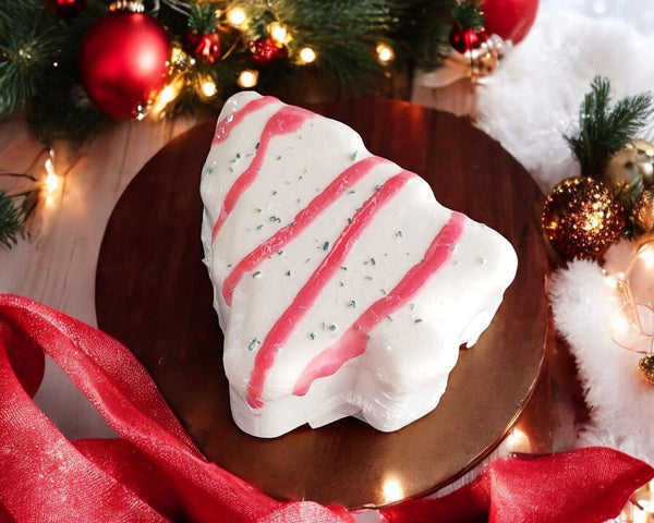 Christmas Tree Cake Bath Bomb bath bomb Hickory Ridge Soap Co.   