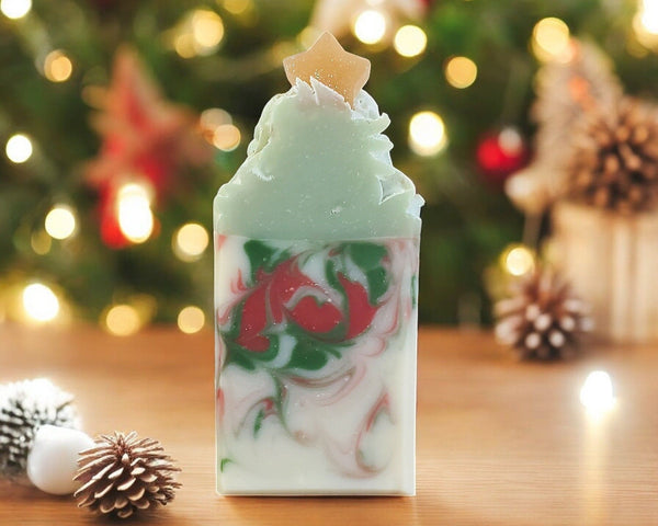 Christmas Tree Farm Frosted Soap Bar Soap Hickory Ridge Soap Co.   