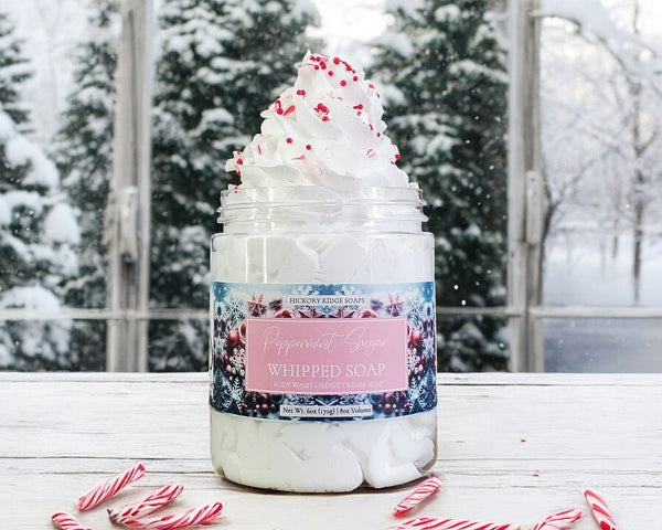 Peppermint Sugar Whipped Soap Whipped Soap Hickory Ridge Soap Co.   