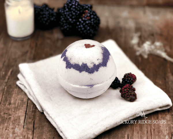 Black Raspberry Vanilla Bath Bomb bath bomb thesoapguy   