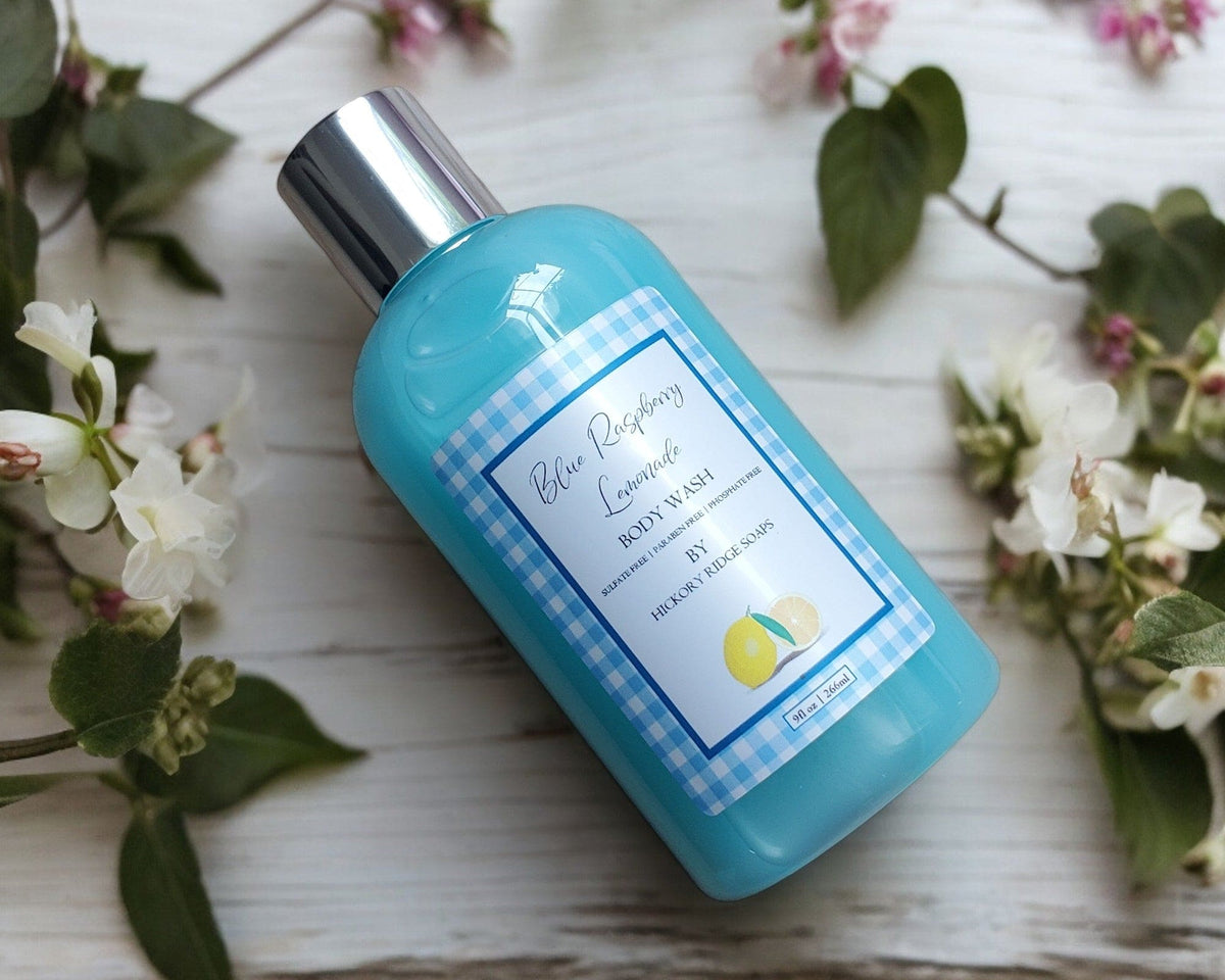 Blue Raspberry Lemonade Body Wash Body Wash Hickory Ridge Soap Co.   