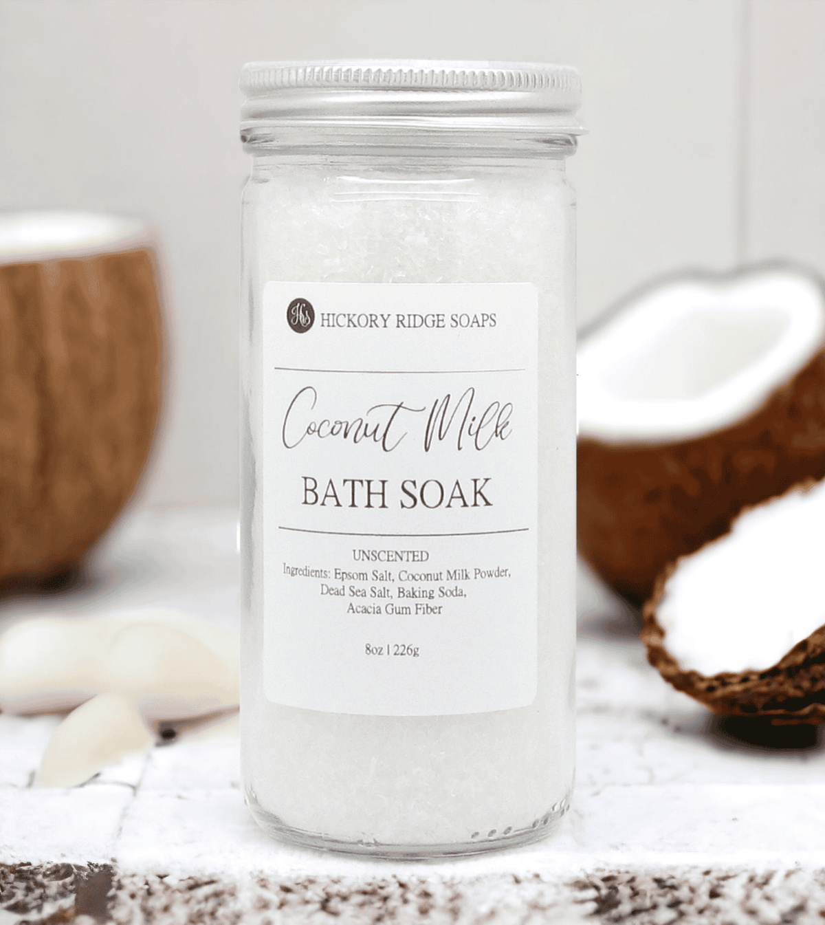 Coconut Milk Bath Soak Bath Additives Hickory Ridge Soap Co.   