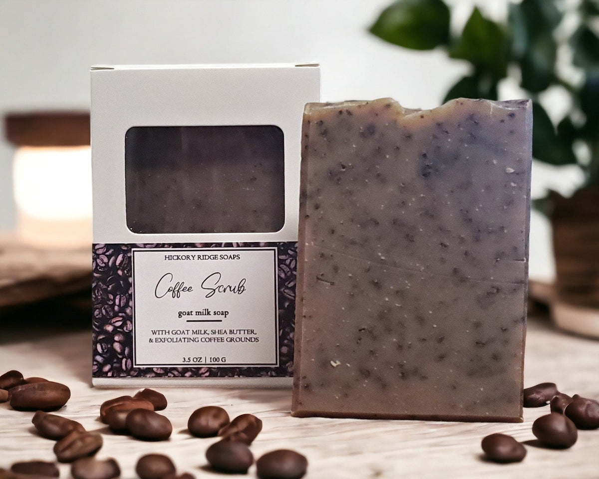 Coffee Scrub Goat Milk Soap Soap Hickory Ridge Soap Co.   