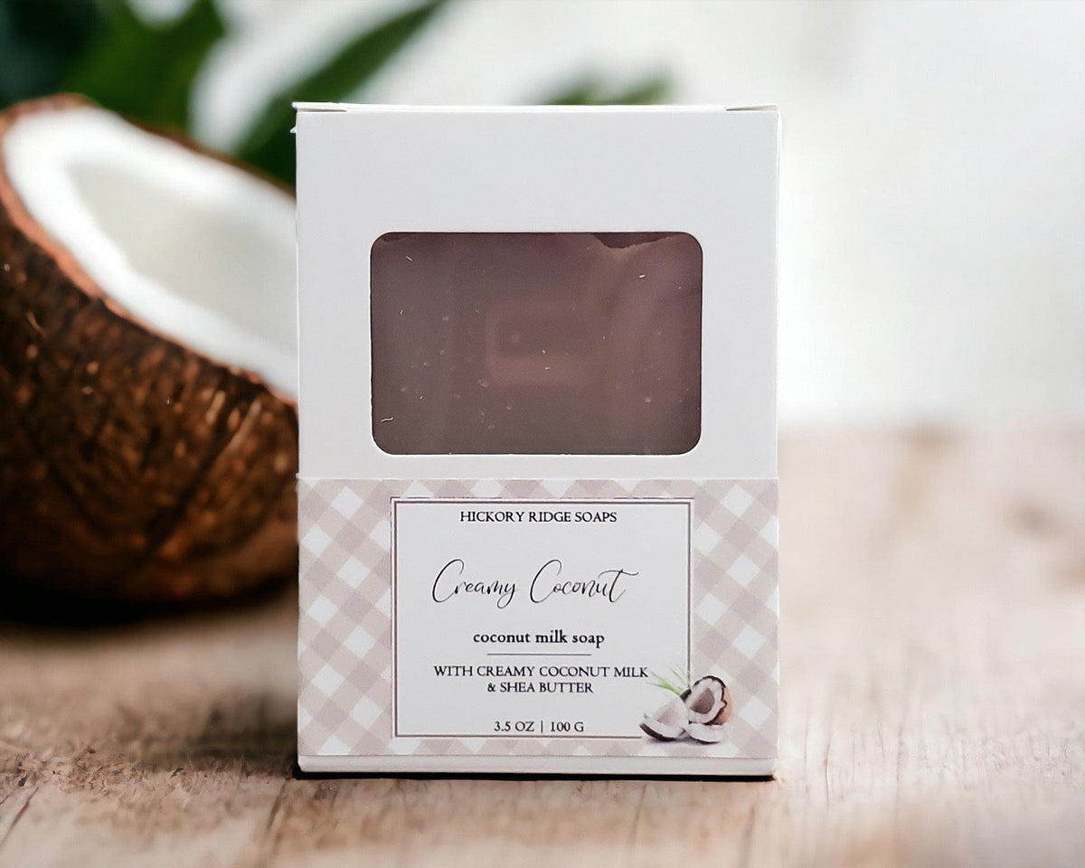 Creamy Coconut Handmade Soap Soap Hickory Ridge Soaps   