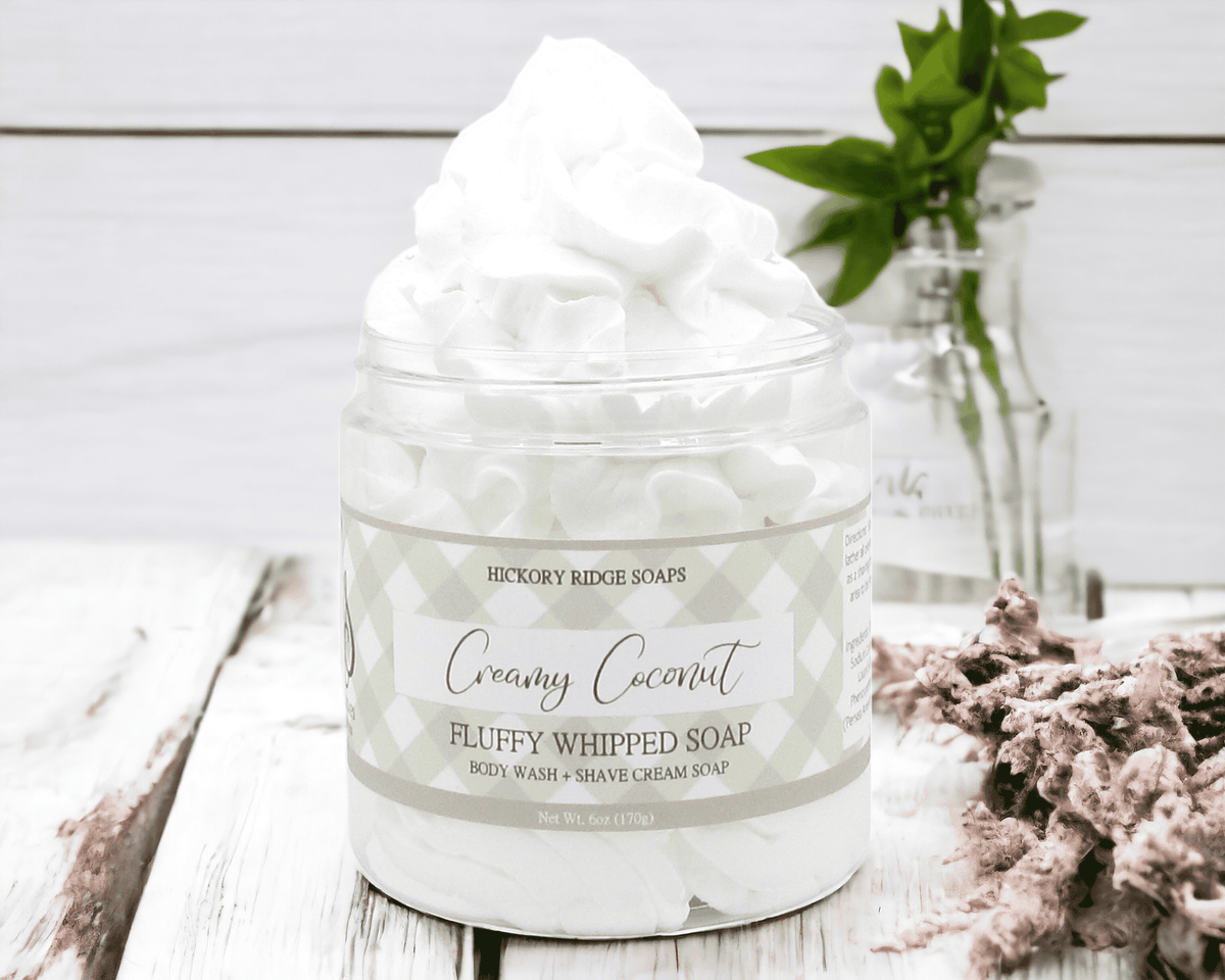 Creamy Coconut Whipped Soap Whipped Soap Hickory Ridge Soap Co.   