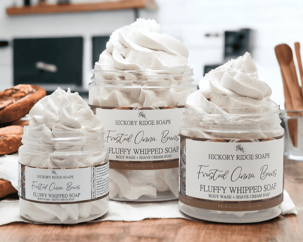 Frosted Cinna Buns Fluffy Whipped Soap Whipped Soap Hickory Ridge Soap Co.   