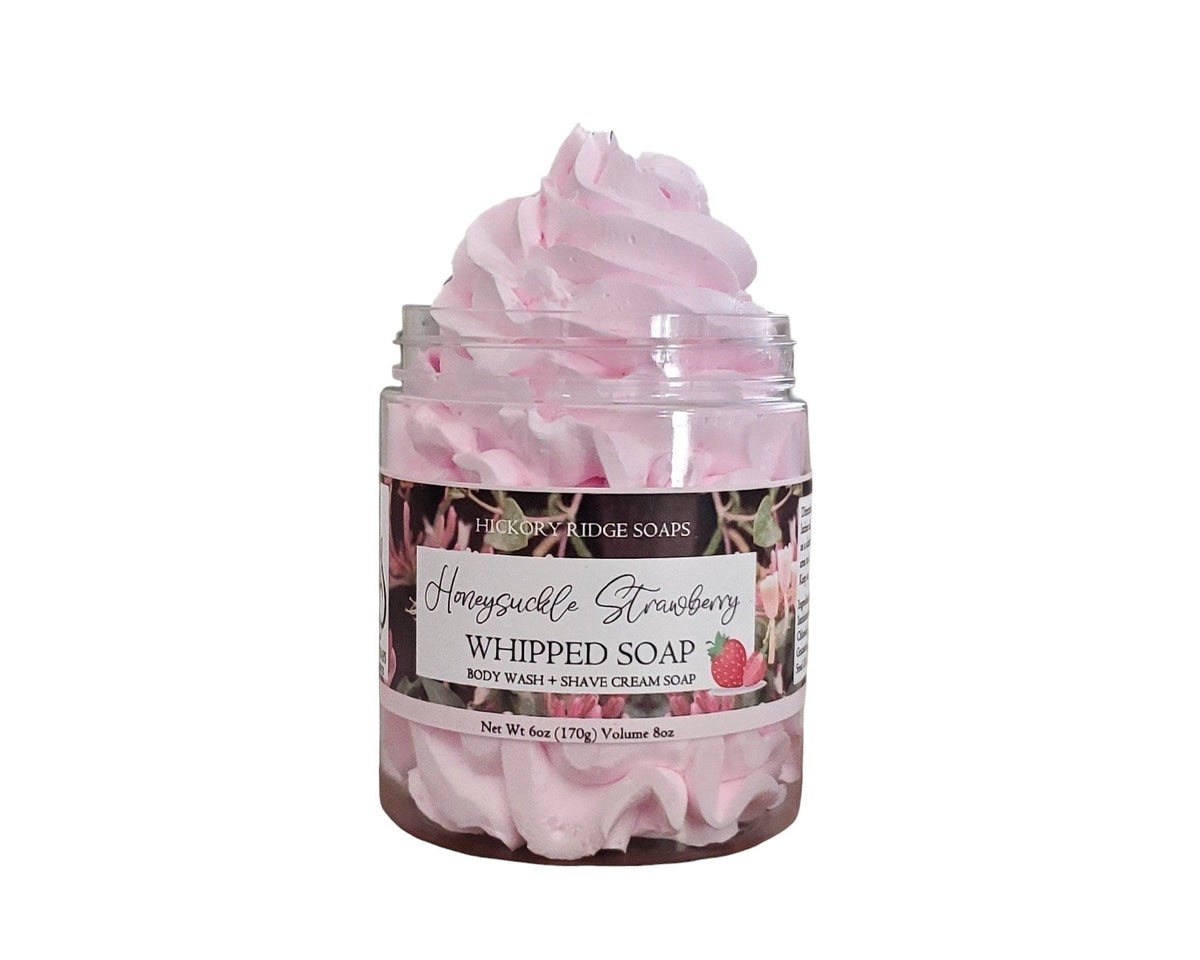 Honeysuckle Strawberry Whipped Soap Whipped Soap Hickory Ridge Soap Co.   