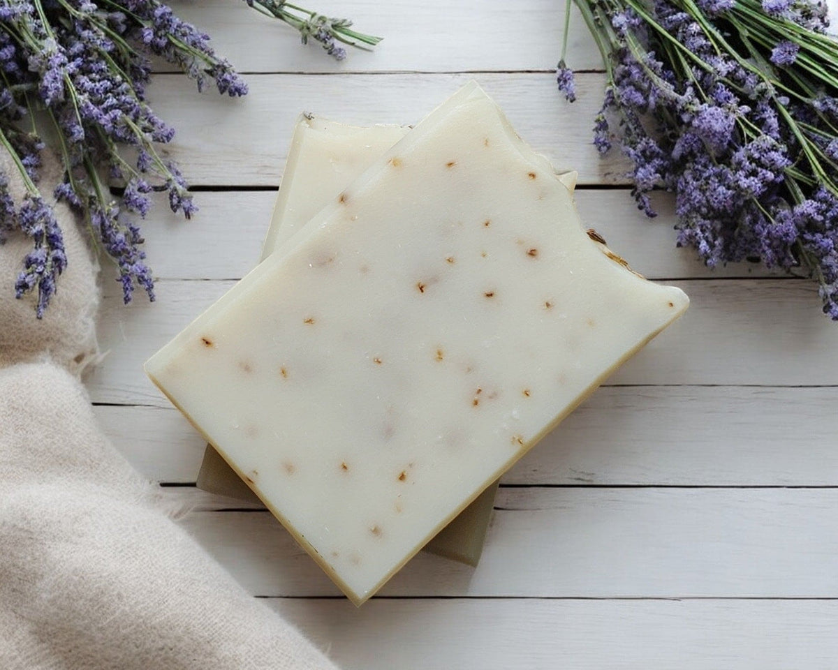 Iced Lavender & Rosemary Goat Milk Soap Soap Hickory Ridge Soap Co.   