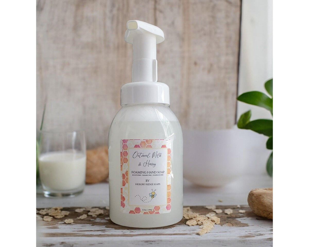 Oatmeal, Milk and Honey Foaming Hand Soap foaming hand soap Hickory Ridge Soap Co.   