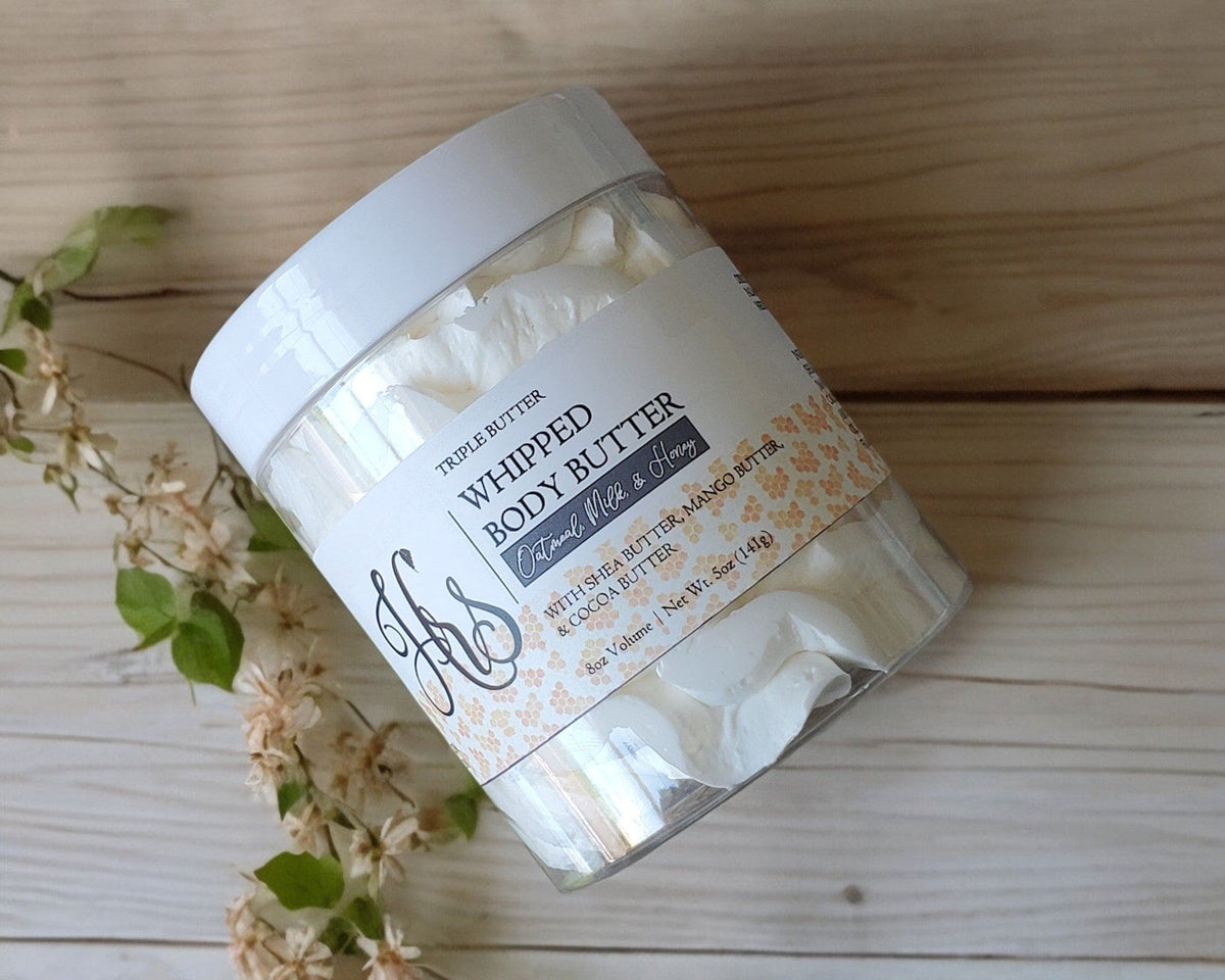 Oatmeal, Milk and Honey Whipped Body Butter whipped body butter Hickory Ridge Soap Co.   