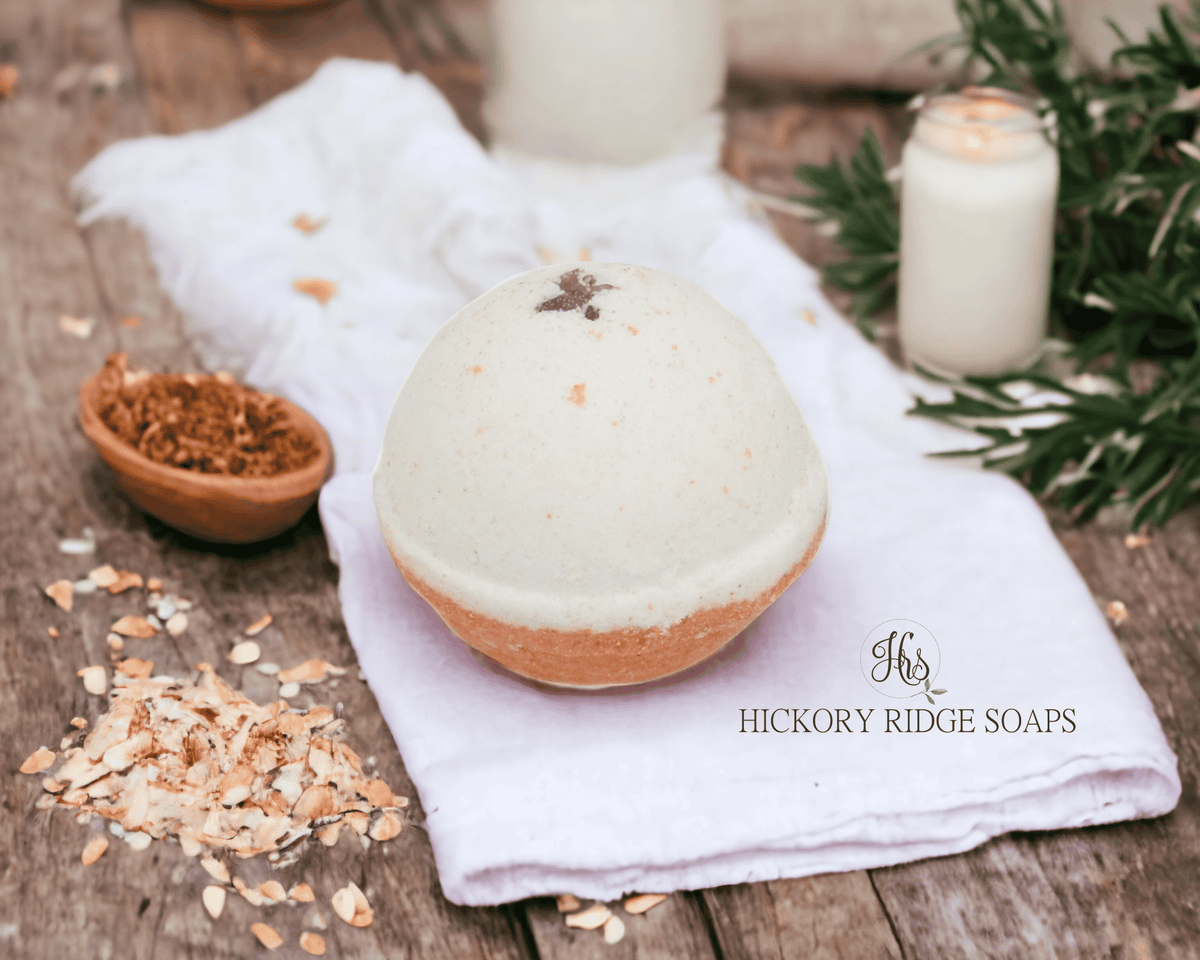 Oatmeal, Milk, & Honey Bath Bomb bath bomb thesoapguy   