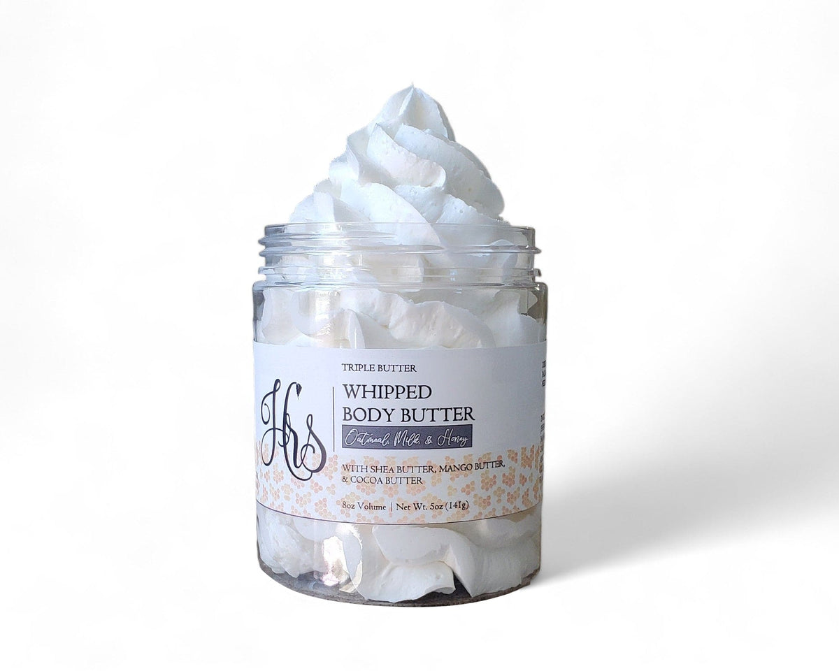 Oatmeal, Milk and Honey Whipped Body Butter whipped body butter Hickory Ridge Soap Co.   