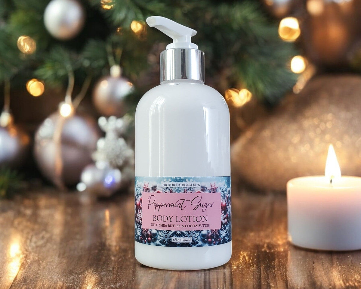 Peppermint Sugar Body Lotion cream lotion Hickory Ridge Soap Co.   