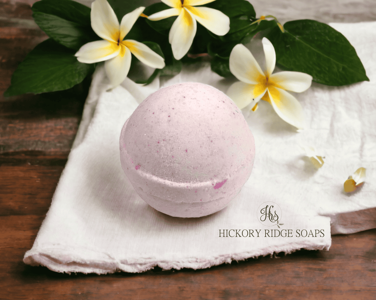 Plumeria Bath Bomb bath bombs thesoapguy   