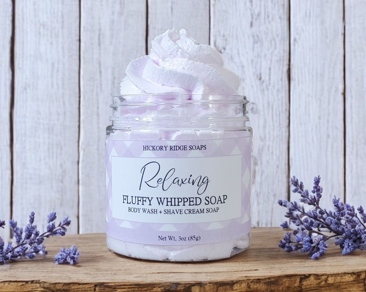 Relaxing Whipped Soap Whipped Soap Hickory Ridge Soap Co. 3oz  