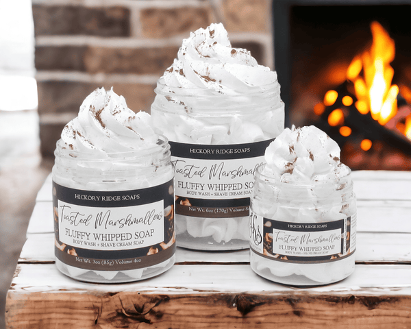 Toasted Marshmallow Whipped Soap whipped soap Hickory Ridge Soap Co.   