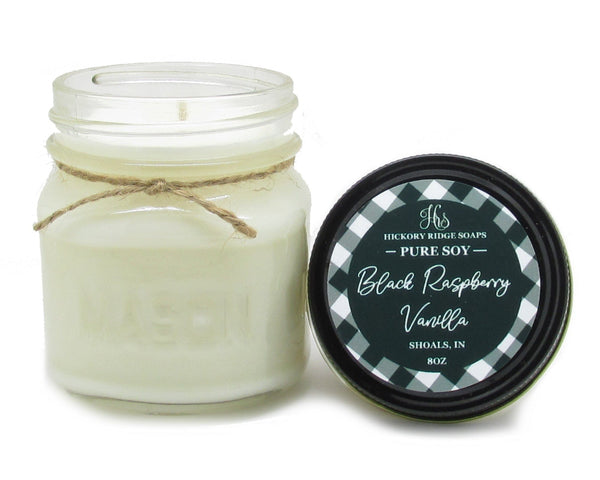 Black Raspberry Vanilla Soy Candle Soy Candle Hickory Ridge Soap Co.   