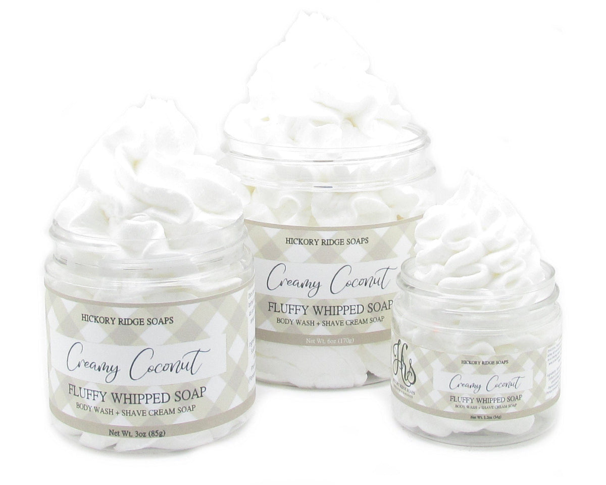 Creamy Coconut Whipped Soap Whipped Soap Hickory Ridge Soap Co.   