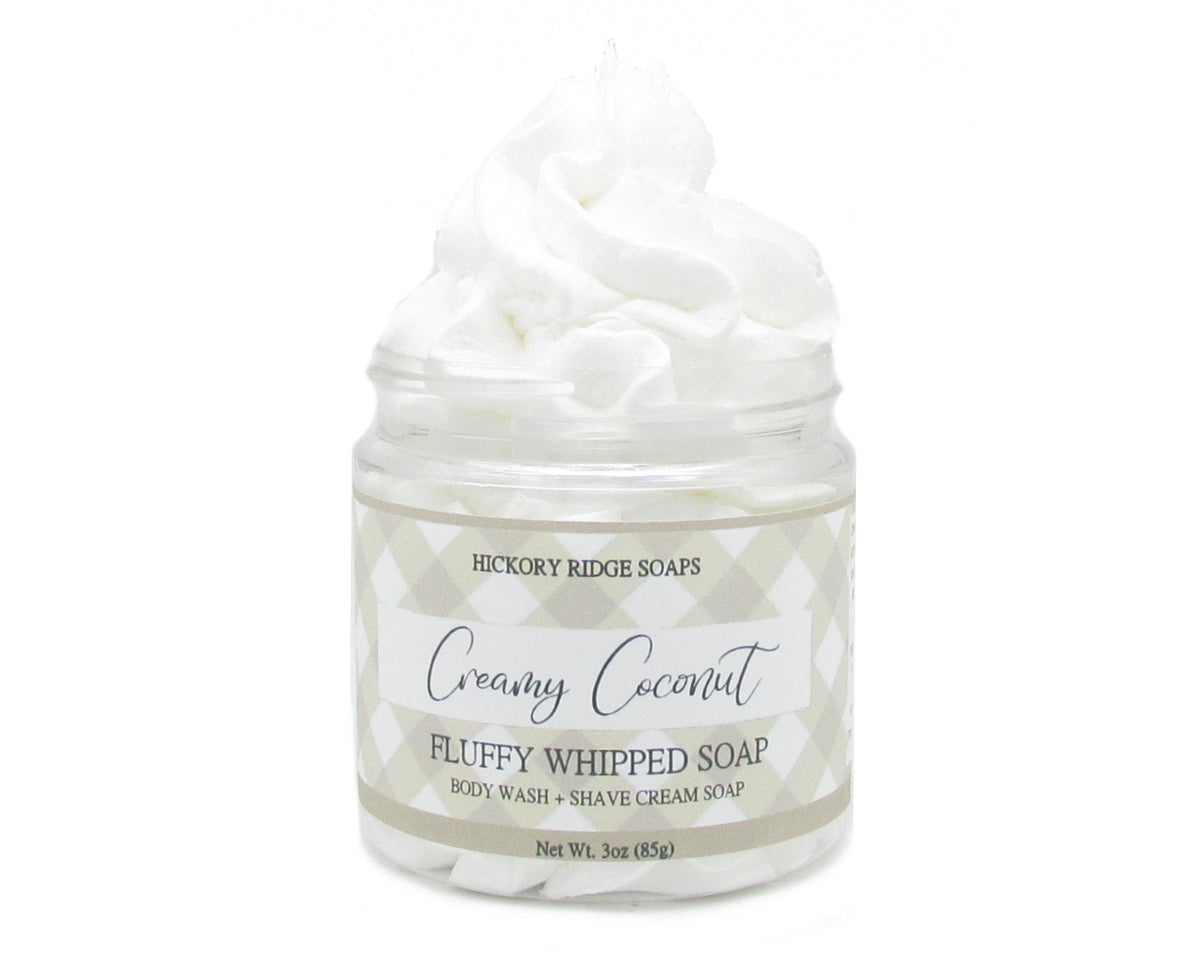 Creamy Coconut Whipped Soap Whipped Soap Hickory Ridge Soap Co. 3oz  