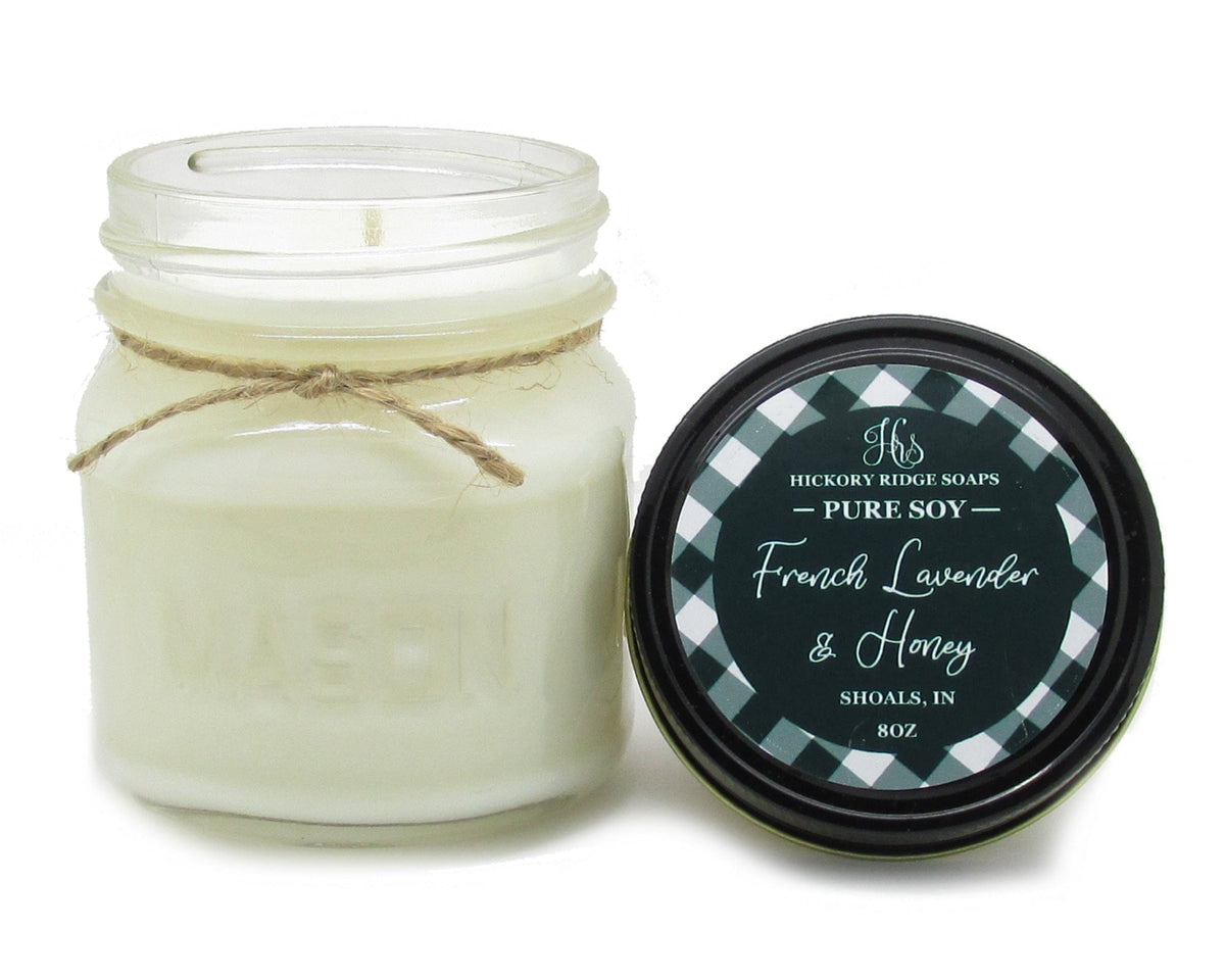 French Lavender and Honey Soy Candle Soy Candle Hickory Ridge Soap Co.   